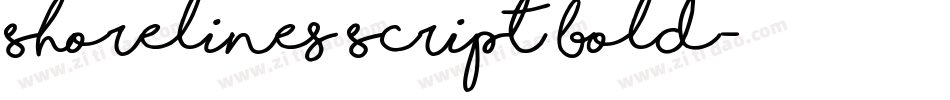 Shorelines Script Bold字体转换